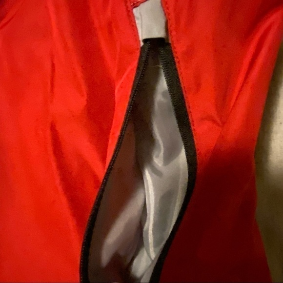 🎈$5 add. YOUTH Red jacket windbreaker/ rain coat. Size large - Picture 2 of 7